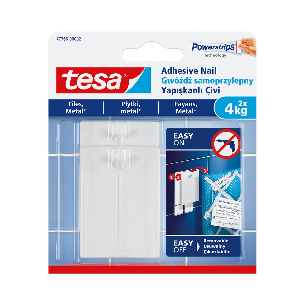 Gwoździe samoprzylepne do płytek 2 kg + 6 plastrów Tesa H7776602
