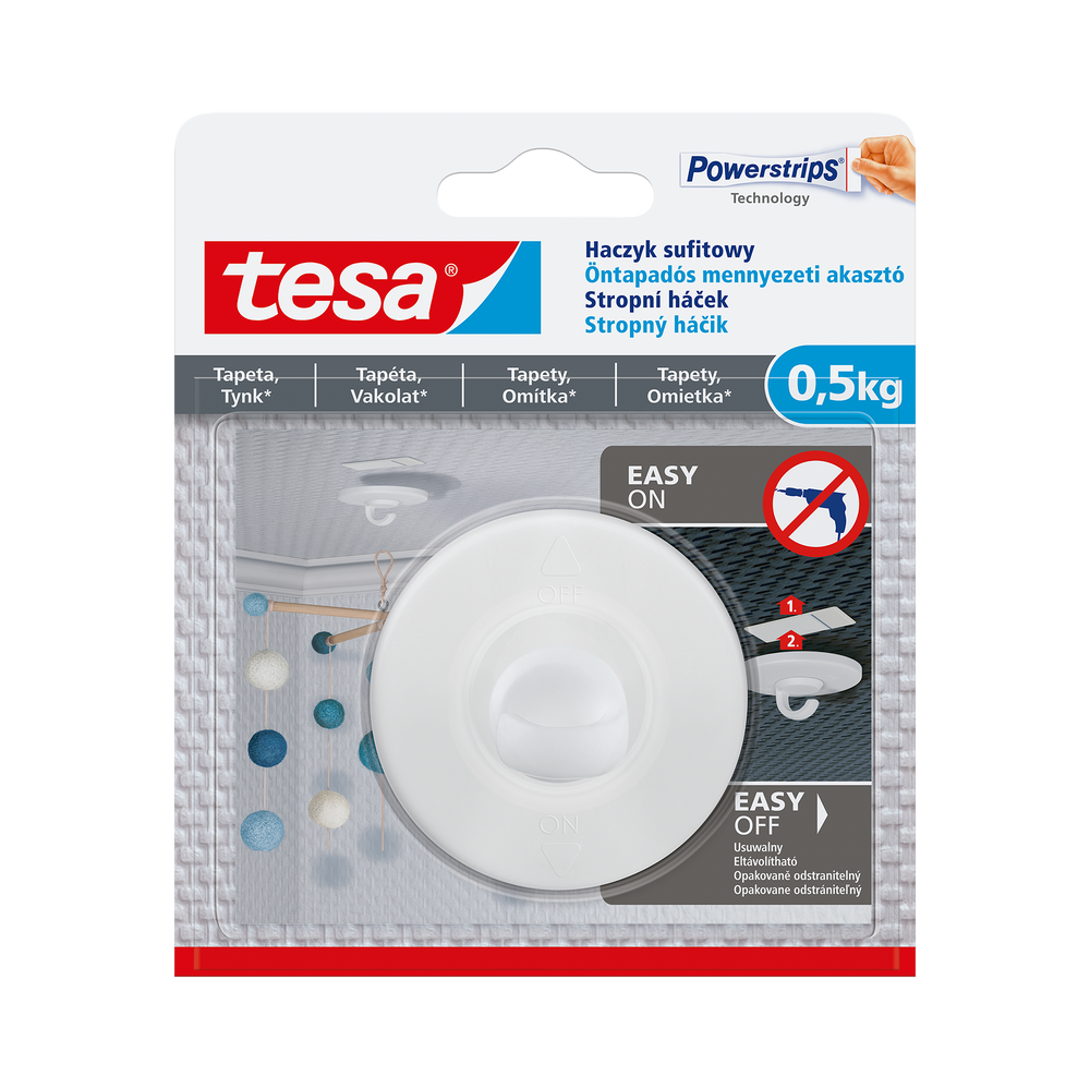 Haki samoprzylepne 2 sztuki do 0.5 kg do nierównych powierzchni (+3PL.) Tesa H7778107