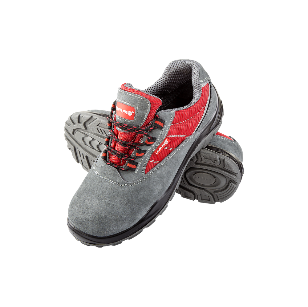 Półbuty S1P Lahti Pro L30424 – szaro-czerwone