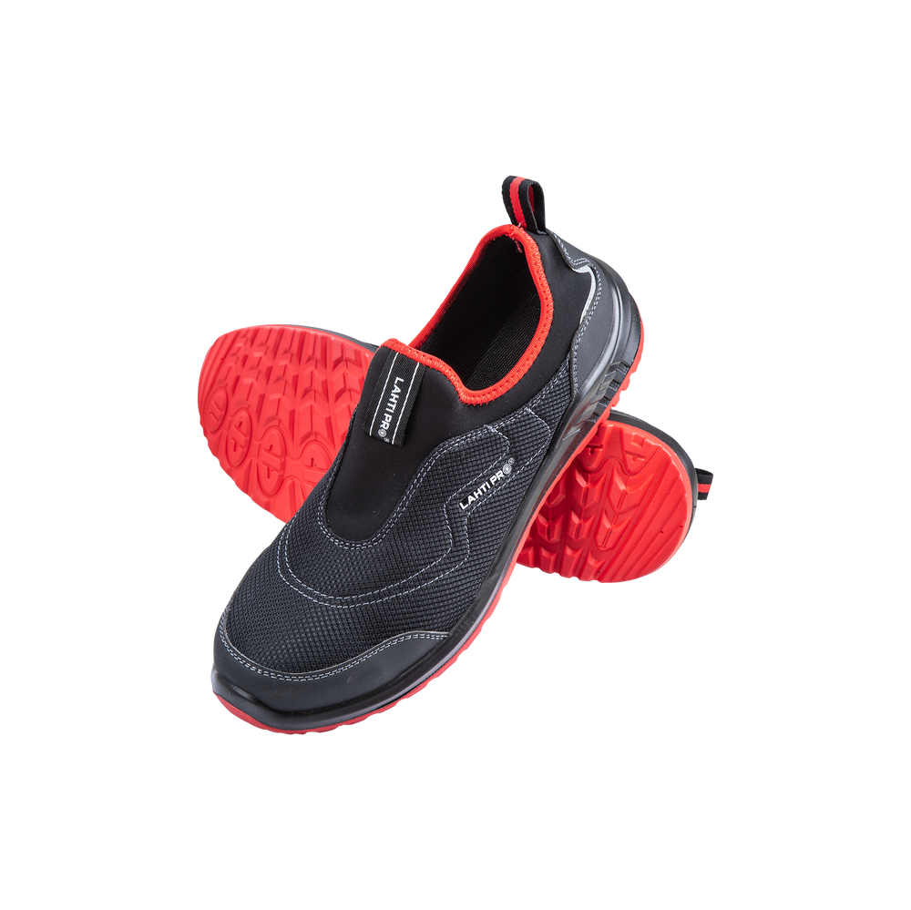Półbuty S1P Lahti Pro L30428 – czarno-czerwone