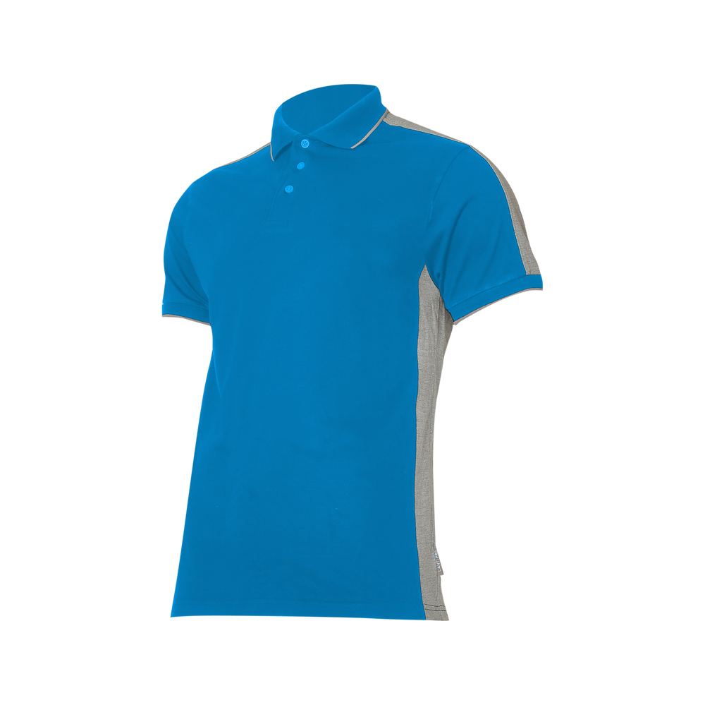 Koszulka polo Lahti Pro L40319 – niebieski i szary