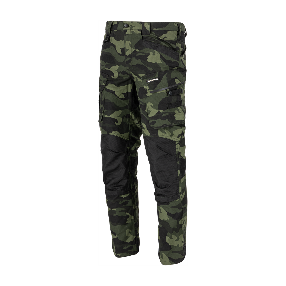 Spodnie bojówki Lahti Pro L40519 – czarno-zielone