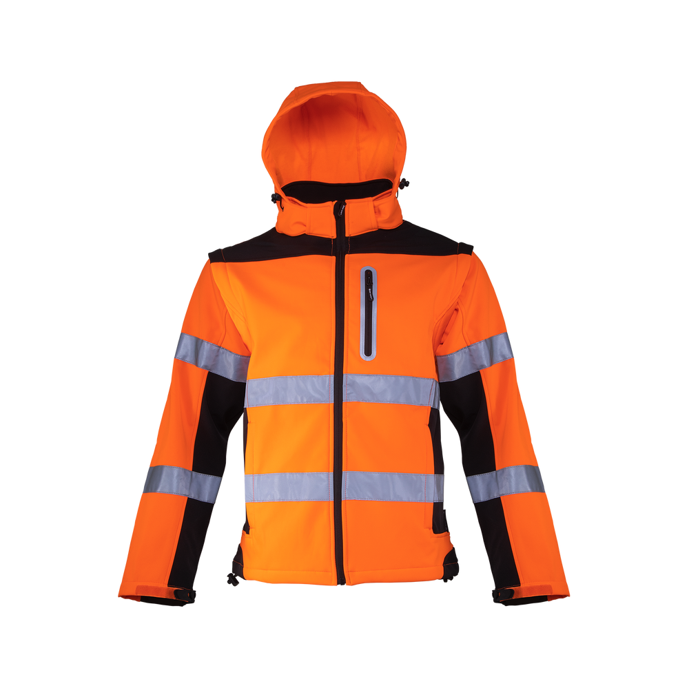 Kurtka soft-shell ostrzegawcza Lahti Pro L40922 – pomarańczowy