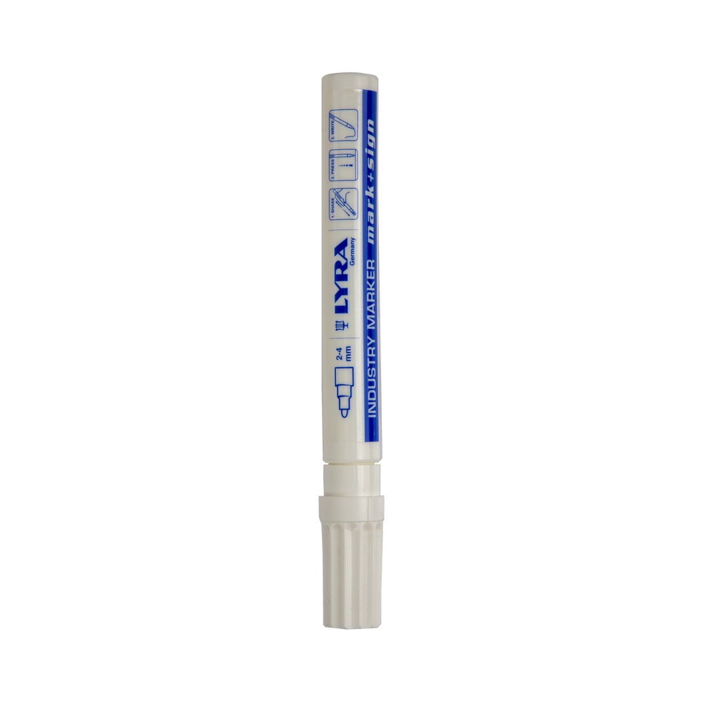 Marker permanentny z białym lakierem lyra 40001 LY040001