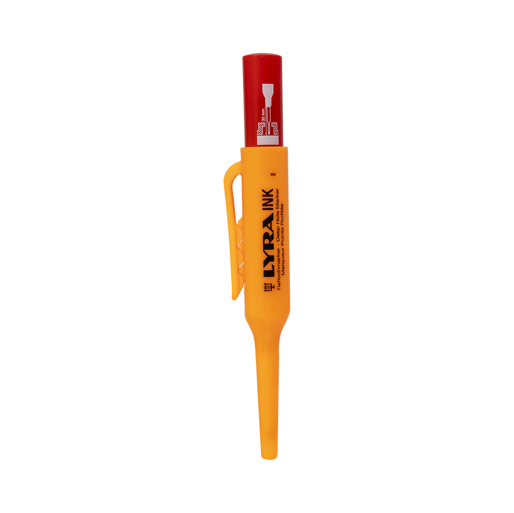 Marker do głębokich otworów czerwony lyra-ink Lyra LY480017