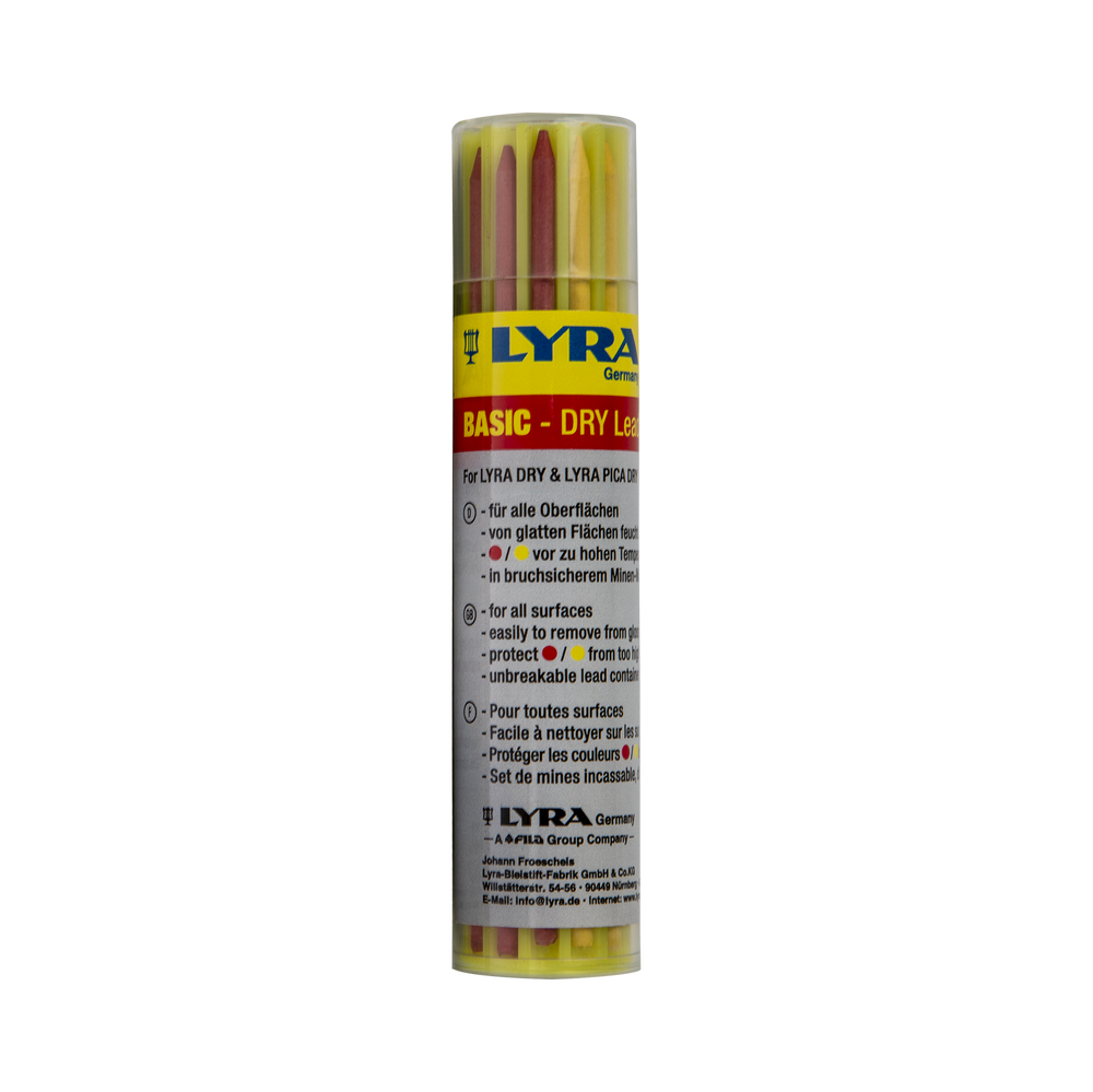Wkłady wymienne do markerów 6xGrafit 3xŻółty 3xCzerwony lyra-dry LY499401