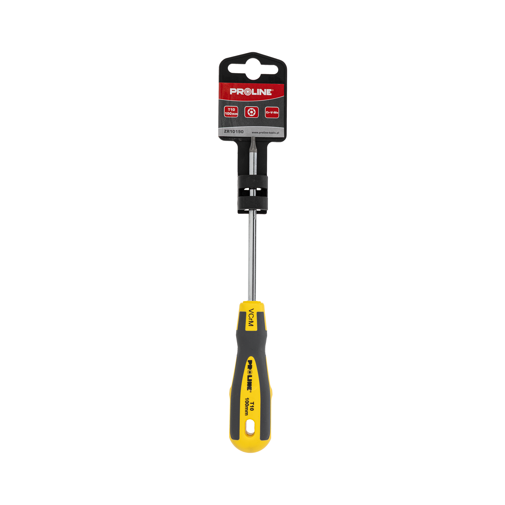 Wkrętak Torx z otworem T10x100 mm profesjonalny 's-t' zawieszka Proline ZR10190
