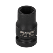 Nasadka udarowa 6-kątna Cr-Mo 1/2" 12 mm zawieszka Proline ZR18412