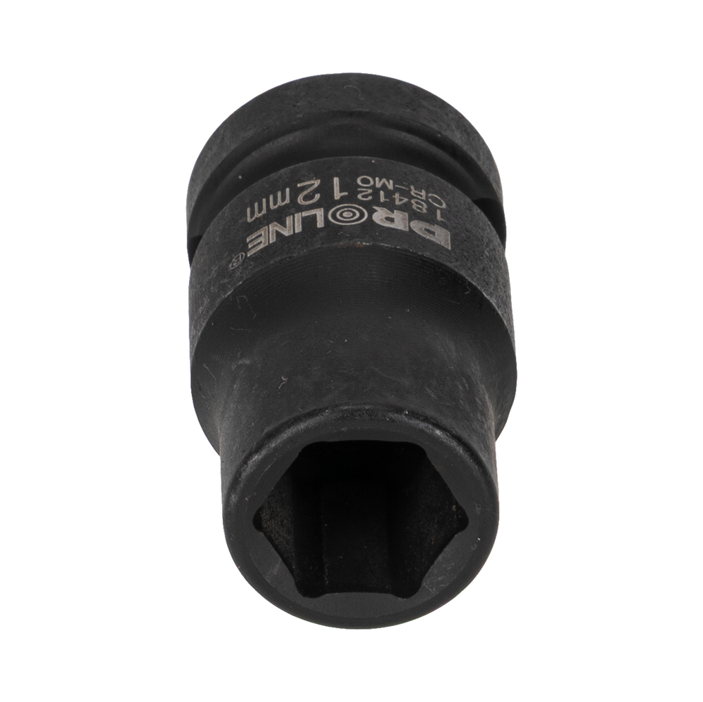 Nasadka udarowa 6-kątna Cr-Mo 1/2" 12 mm zawieszka Proline ZR18412