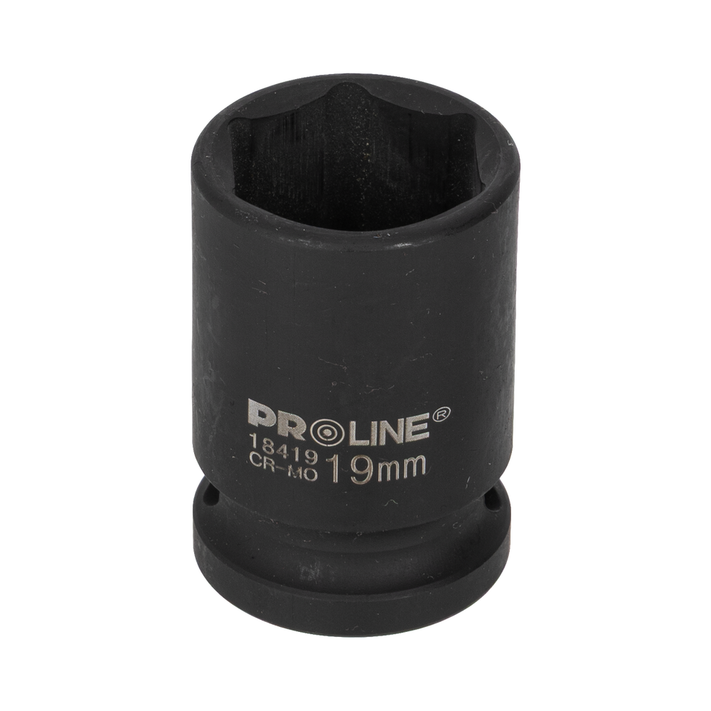 Nasadka udarowa 6-kątna Cr-Mo 1/2" 19 mm zawieszka Proline ZR18419