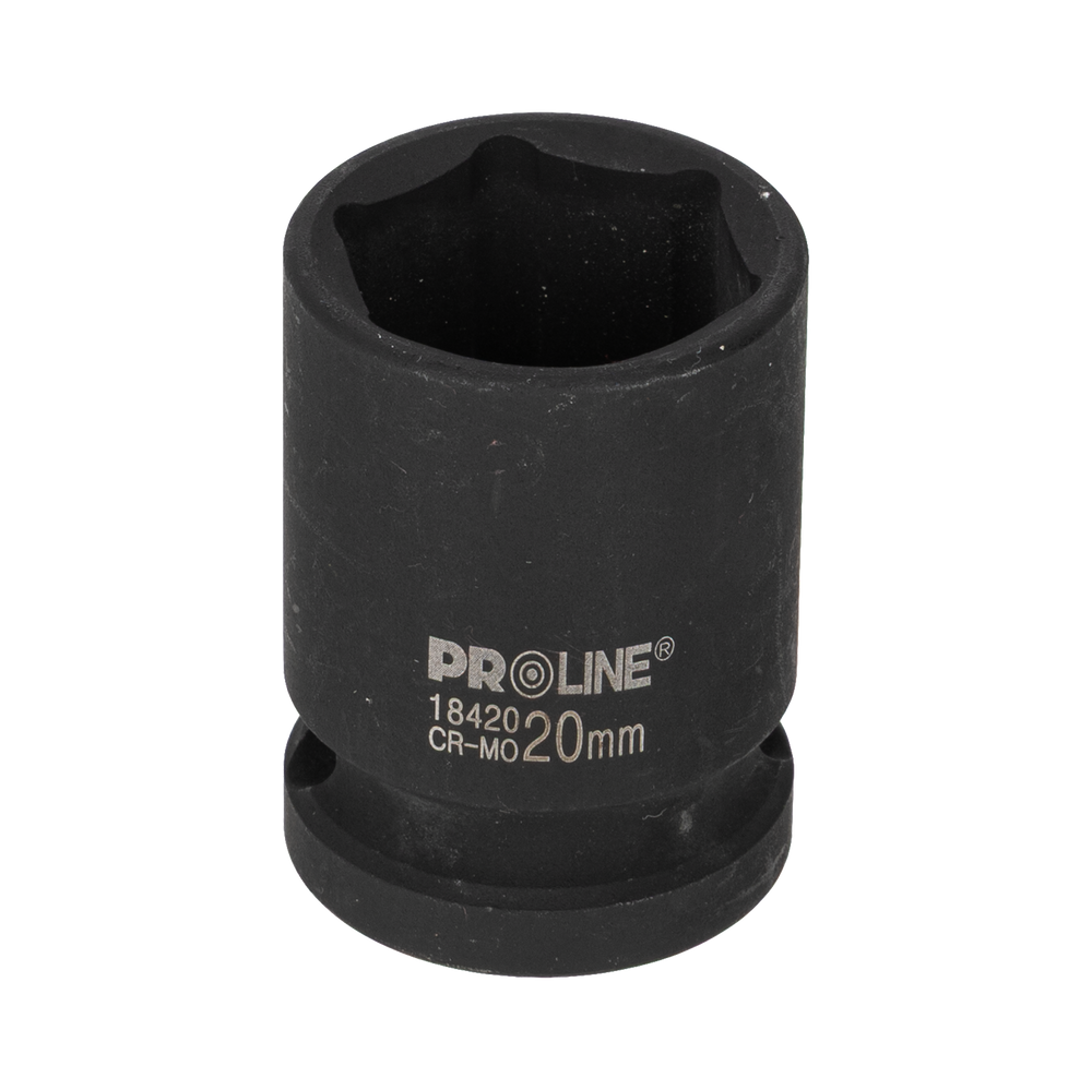 Nasadka udarowa 6-kątna Cr-Mo 1/2" 20 mm zawieszka Proline ZR18420