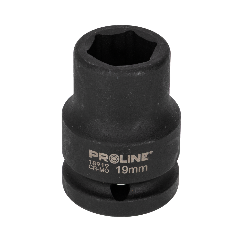 Nasadka udarowa 6-kątna wydłużona Cr-Mo 3/4" 19 mm zawieszka Proline ZR18919